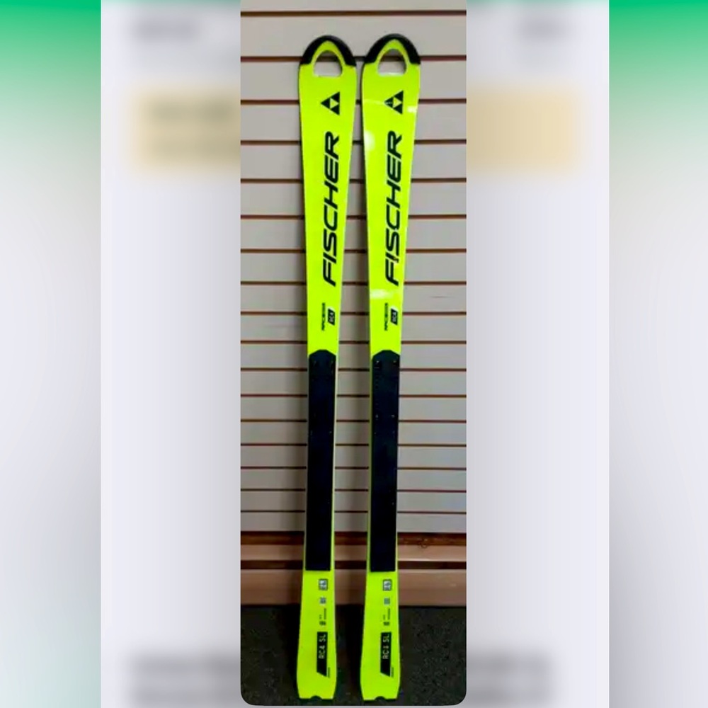 Fischer Neon Yellow/Green Skis, Racing Skis, 155 cm
